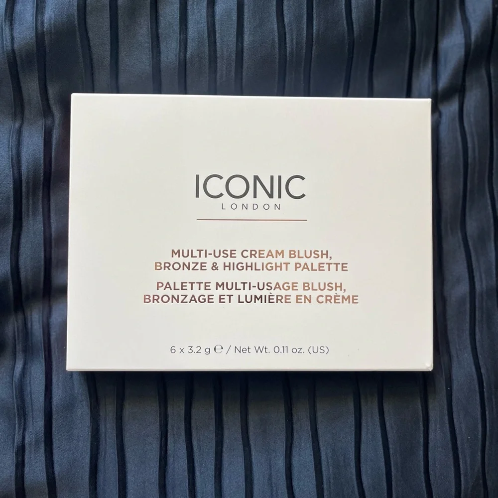 Iconic London Multi-Use Cream Blush, Bronze & Highlight Cream Palette